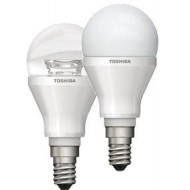 LAMPARA LED TOSHIBA ESFERICA 6 W E-14 180º CLARA 2