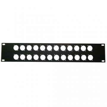 CARATULA 24 XLR 2 UNIDADES en formato rack 19