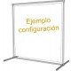 CONTEST TUBO ALUMINIO 50MM, 150 cm color plata UNO