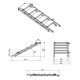 CONTEST ESCALERA AJUSTABLE de 0,8 m a 1,4 m de 5 p