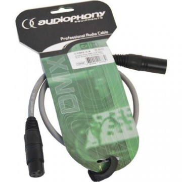 AUDIOPHONY Cable DMX XLR 3 pin Macho y Hembra 0,6m