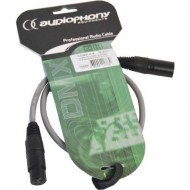 AUDIOPHONY Cable DMX XLR 3 pin Macho y Hembra 0,6m