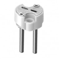PORTA LAMPARAS BI-PIN G4/G5.3/G6.35 CERAMICO 10A/2