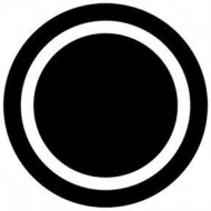 ROSCO GOBO VIDRIO 81115 CIRCLE OUTLINE, Blanco y N