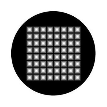 ROSCO GOBO VIDRIO 81137, PYRAMID HIGHLIGHTS, Blanc