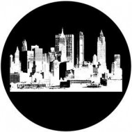 ROSCO GOBO VIDRIO 82734, CITYSCAPE 2, Blanco y Neg