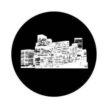 ROSCO GOBO VIDRIO 82735, CITYSCAPE 3, Blanco y Neg