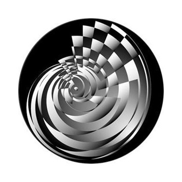 ROSCO GOBO VIDRIO 82753, NAUTILUS, Blanco y Negro