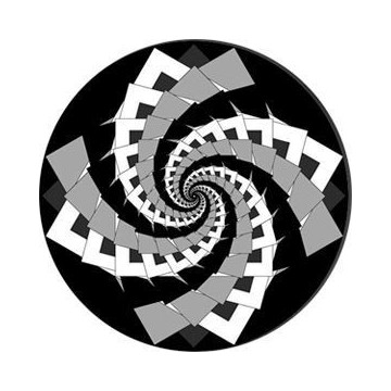 ROSCO GOBO VIDRIO 82758, SWIRLING SHUFFLE, ByN