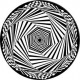 ROSCO GOBO VIDRIO 82759, HExSTATIC 1, Blanco y Neg