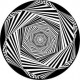 ROSCO GOBO VIDRIO 82760, HExSTATIC 2, Blanco y Neg