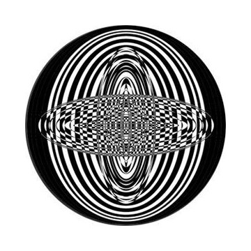 ROSCO GOBO VIDRIO 82763, CIRCULATE 1, Blanco y Neg