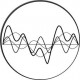 ROSCO GOBO VIDRIO 82778, OSCILLATING WAVES, ByN