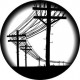 ROSCO GOBO VIDRIO 82781, TELE LINES, Blanco y Negr