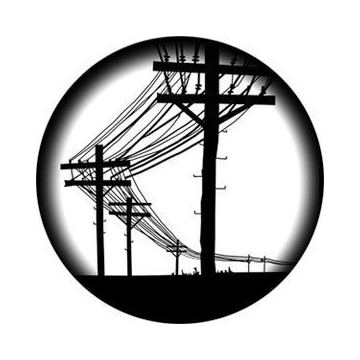 ROSCO GOBO VIDRIO 82781, TELE LINES, Blanco y Negr