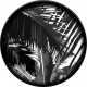ROSCO GOBO VIDRIO 82782, JUNGLE GLOOM, Blanco y Ne