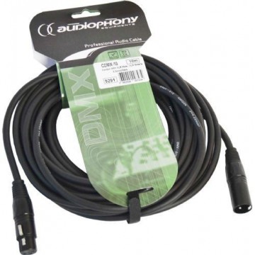 Audiophony Cable DMX CDMX-10 XLR macho 3 pin y