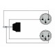 PROCAB CABLE MINI JACK STEREO MACHO a 2 XLR 3 Pin
