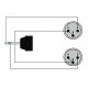 PROCAB CABLE MINI JACK STEREO MACHO a 2 XLR 3 Pin