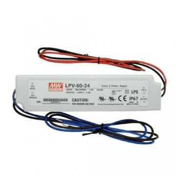 MEAN WELL FUENTE ESTANCA IP67 LPV60-24 2,5A 60W 2