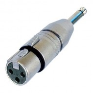 NEUTRIIK ADAPTADOR XLR HEMBRA/JACK MACHO MONO NA2