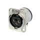 CONECTOR XLR 3 HEMBRA CHASIS MONTAJE PCB HORIZONTA