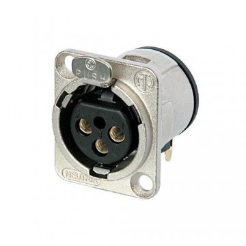 CONECTOR XLR 3 HEMBRA CHASIS MONTAJE PCB HORIZONTA