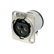 CONECTOR XLR 3 HEMBRA CHASIS MONTAJE PCB HORIZONTA