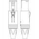CONECTOR XLR 3 MACHO-HEMBRA UNISEX NEUTRIK NC3-FM-