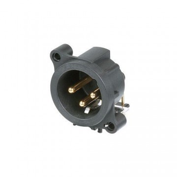 CONECTOR XLR 3P.MACHO PCB MONTAJE HORIZONTAL Neutr