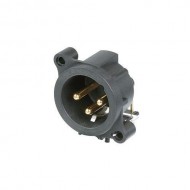 CONECTOR XLR 3P.MACHO PCB MONTAJE HORIZONTAL Neutr