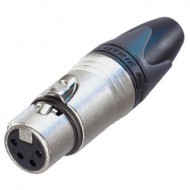 CONECTOR XLR 4 HEMBRA AEREO NEUTRIK NC4FXX color P