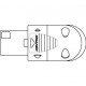 SPEAKON AEREO 4 CONTACTOS ACODADO NEUTRIK NL4FRX