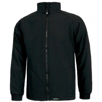 CHAQUETA WORKSELL DOBLE CAPA CREMALLERA NEGRA