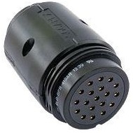 SOCAPEX CONECTOR 19 CONTACTOS HEMBRA AEREA NEGRO S
