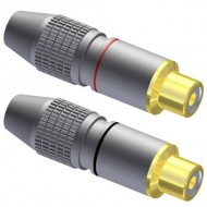 PROCAB CONECTOR RCA HEMBRA AEREA PACK 2 UNIDADES R