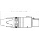 NEUTRIK XLR 3 HEMBRA AEREO color PLATA contactos