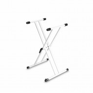 GRAVITY KSX 2 W Soporte de teclado tipo doble colo
