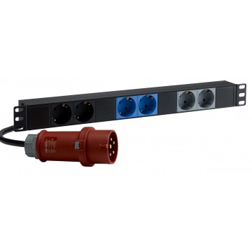 HILEC DIST3x2E Distribuidor formato rack 1 CEE 32+ 6 Schuco