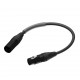 PROCAB CABLE DMX 3P HEMBRA-DMX 5P MACHO 0,25 m