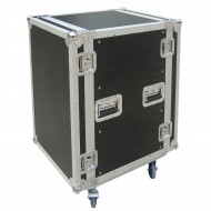 JV CASE FLIGHTCASE RACK 16 UNIDADES RACK 19" + RUE