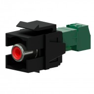 PROCAB CONECTOR RCA con tornillos color negro