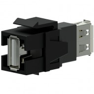 PROCAB Conector USB 2.0 A - USB 2.0 A Negro Keysto