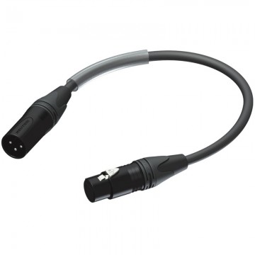 PROCAB CABLE DMX 3P MACHO-DMX 5P HEMBRA DE 0,25 MT