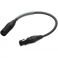 PROCAB CABLE DMX 3P MACHO-DMX 5P HEMBRA DE 0,25 MT