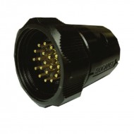 SOCAPEX CONECTOR 19 CONTACTOS MACHO AEREO NEGRO 