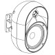 AUDIOPHONY JAVA530b Pareja altavoz IP55 100V, 15/30W 16 Ohm color blanco