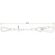 TRITON-BLUE SC 580 S Cable de seguridad 80cm. 5mm 