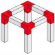 CONTEST TRUSS AGQUA-09 NEGRO 90º QUATRO 3 DIRECC.