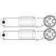 CABLE 2 RCA a 2 XLR 3 PIN HEMBRA 3 m Fabricado
